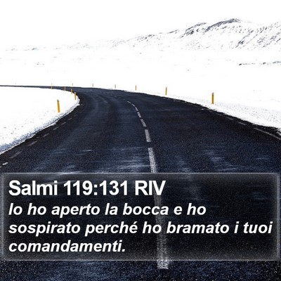 Salmi 119:131 RIV Bible Verse Image