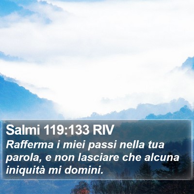 Salmi 119:133 RIV Bible Verse Image