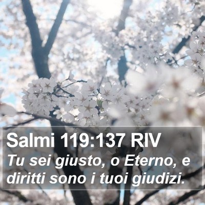 Salmi 119:137 RIV Bible Verse Image
