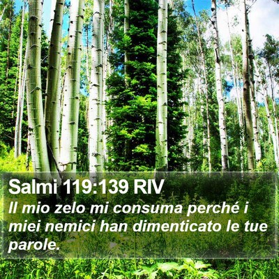 Salmi 119:139 RIV Bible Verse Image