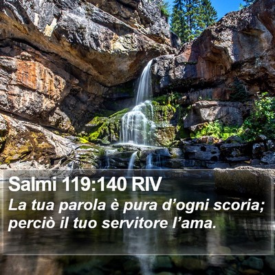 Salmi 119:140 RIV Bible Verse Image