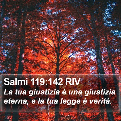 Salmi 119:142 RIV Bible Verse Image