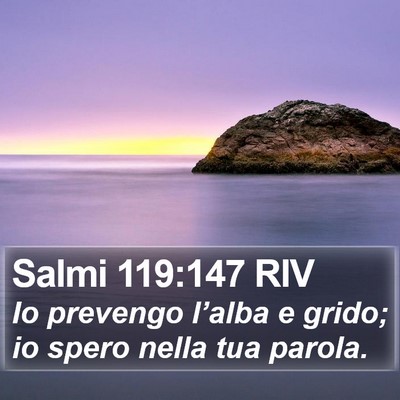 Salmi 119:147 RIV Bible Verse Image