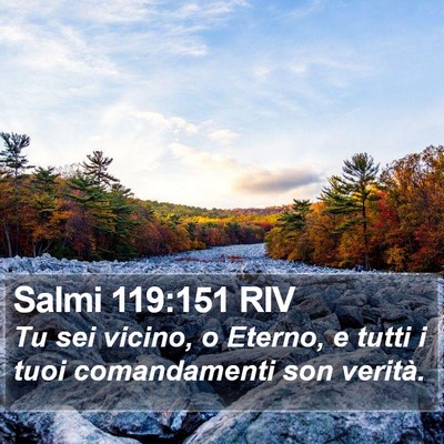 Salmi 119:151 RIV Bible Verse Image