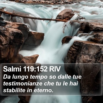 Salmi 119:152 RIV Bible Verse Image