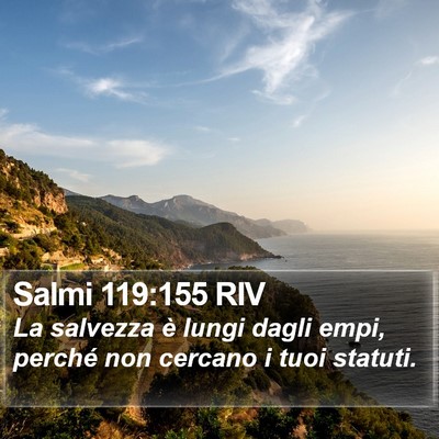 Salmi 119:155 RIV Bible Verse Image