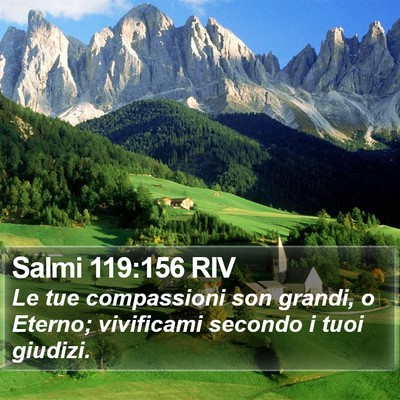 Salmi 119:156 RIV Bible Verse Image