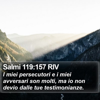Salmi 119:157 RIV Bible Verse Image