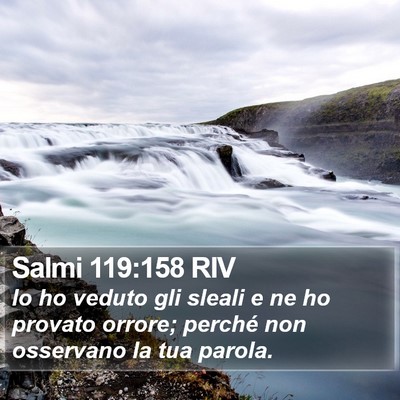 Salmi 119:158 RIV Bible Verse Image