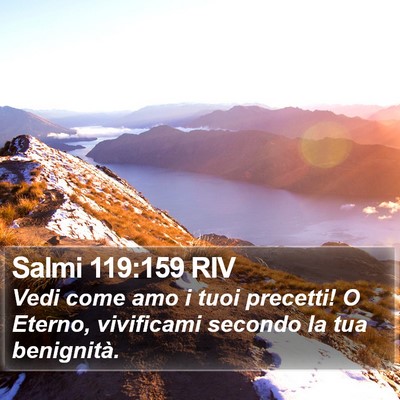 Salmi 119:159 RIV Bible Verse Image