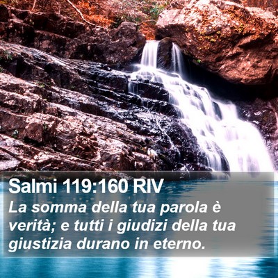 Salmi 119:160 RIV Bible Verse Image