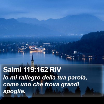 Salmi 119:162 RIV Bible Verse Image