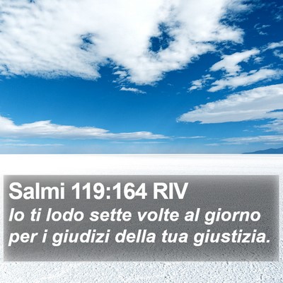Salmi 119:164 RIV Bible Verse Image