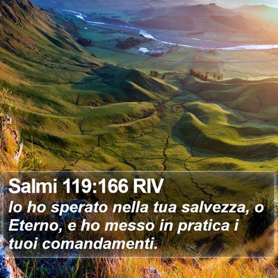 Salmi 119:166 RIV Bible Verse Image