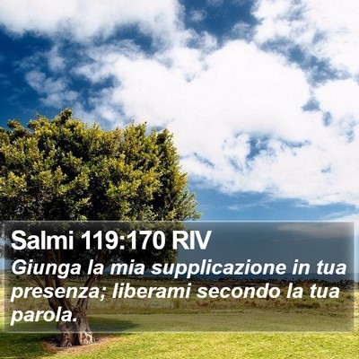 Salmi 119:170 RIV Bible Verse Image