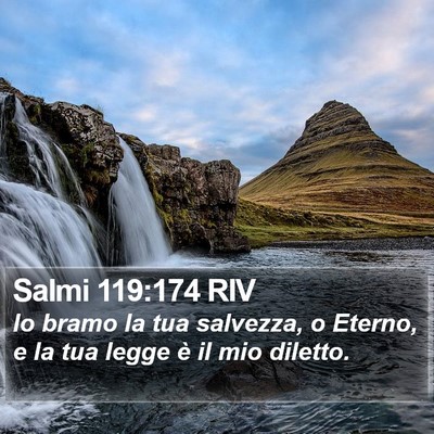 Salmi 119:174 RIV Bible Verse Image