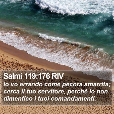 Salmi 119:176 RIV Bible Verse Image