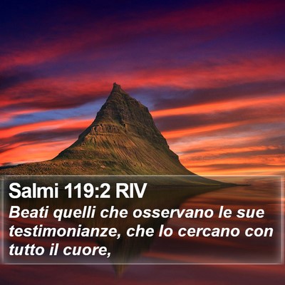 Salmi 119:2 RIV Bible Verse Image
