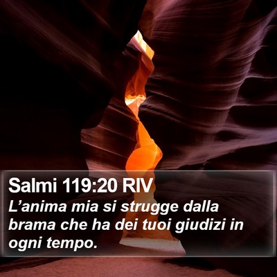 Salmi 119:20 RIV Bible Verse Image