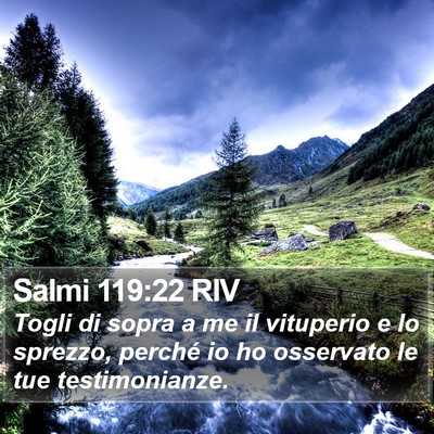 Salmi 119:22 RIV Bible Verse Image