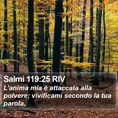 Salmi 119:25 RIV Bible Verse Image