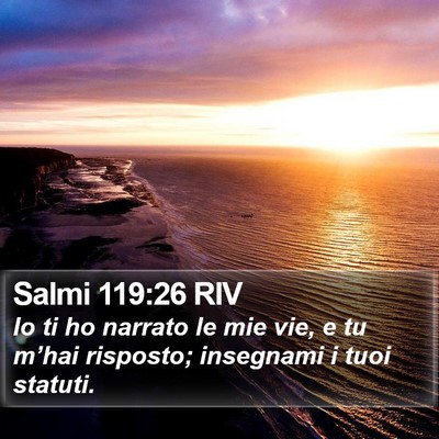 Salmi 119:26 RIV Bible Verse Image