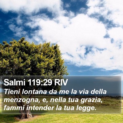 Salmi 119:29 RIV Bible Verse Image