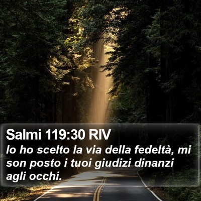 Salmi 119:30 RIV Bible Verse Image
