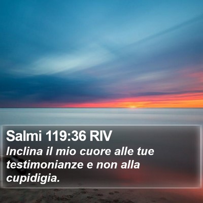 Salmi 119:36 RIV Bible Verse Image