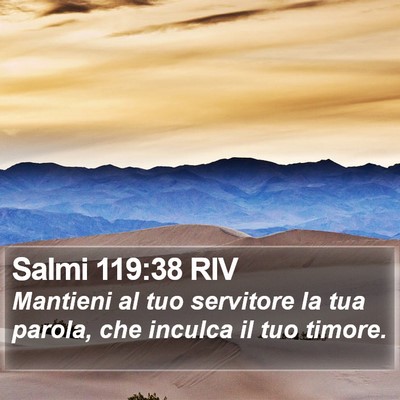 Salmi 119:38 RIV Bible Verse Image