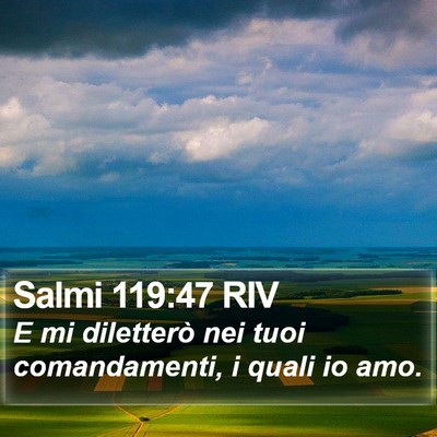 Salmi 119:47 RIV Bible Verse Image