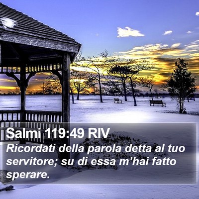 Salmi 119:49 RIV Bible Verse Image