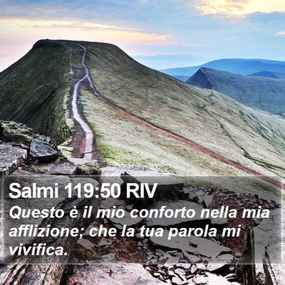 Salmi 119:50 RIV Bible Verse Image