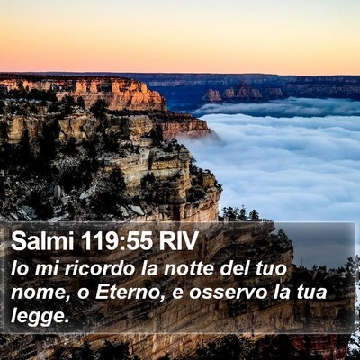 Salmi 119:55 RIV Bible Verse Image