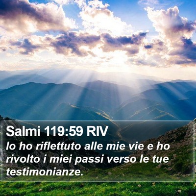 Salmi 119:59 RIV Bible Verse Image