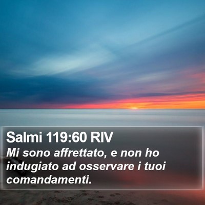 Salmi 119:60 RIV Bible Verse Image