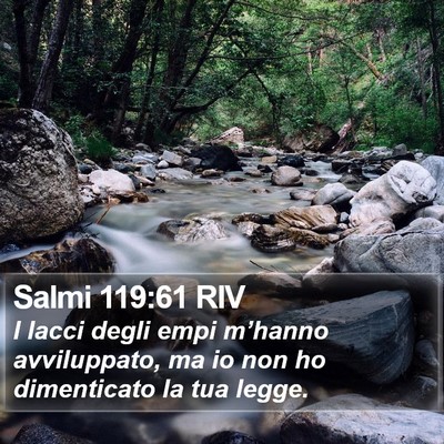 Salmi 119:61 RIV Bible Verse Image