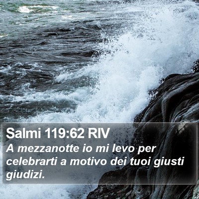 Salmi 119:62 RIV Bible Verse Image