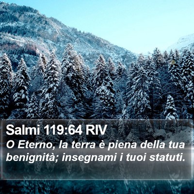 Salmi 119:64 RIV Bible Verse Image
