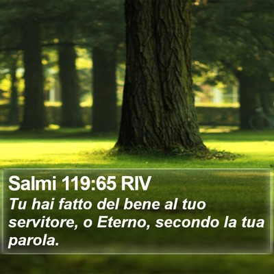 Salmi 119:65 RIV Bible Verse Image