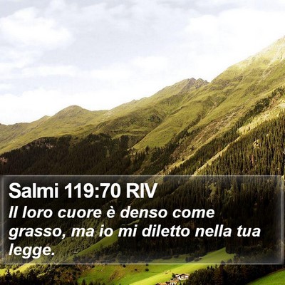 Salmi 119:70 RIV Bible Verse Image