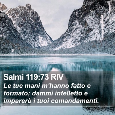 Salmi 119:73 RIV Bible Verse Image