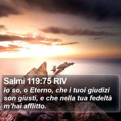 Salmi 119:75 RIV Bible Verse Image