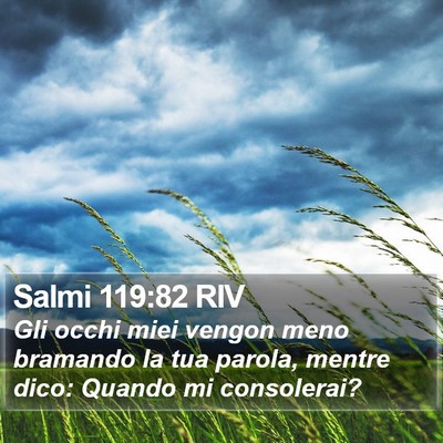 Salmi 119:82 RIV Bible Verse Image