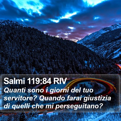 Salmi 119:84 RIV Bible Verse Image