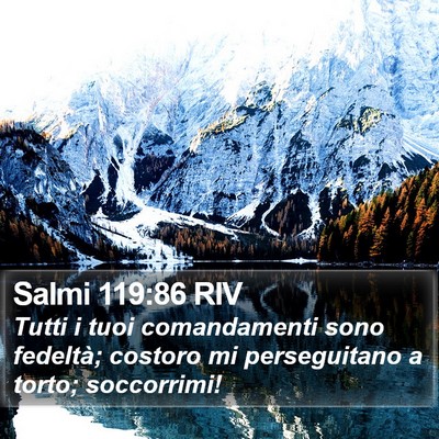 Salmi 119:86 RIV Bible Verse Image