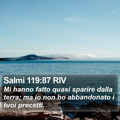 Salmi 119:87 RIV Bible Verse Image