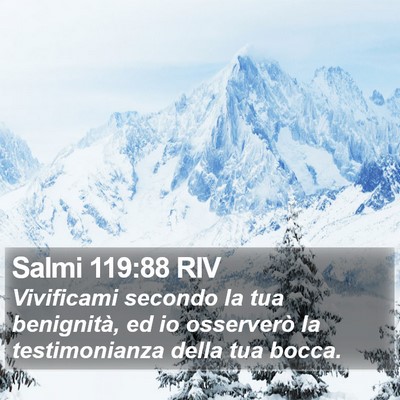 Salmi 119:88 RIV Bible Verse Image