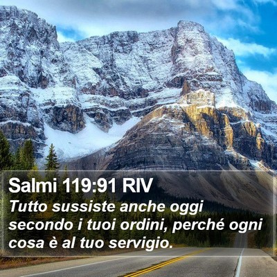 Salmi 119:91 RIV Bible Verse Image