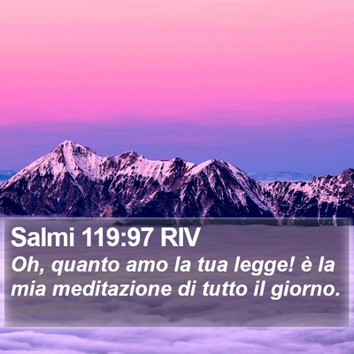 Salmi 119:97 RIV Bible Verse Image